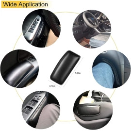 2 Pack Car Knee Cushion Pad, Car Armrest Cushion, Auto Center Console Side Knee Leg Elbow Cushion Soft Pad, Elastic Thigh Support Comfort Pillow Knee Pain Relief Leaning Pad Car Interior Accessories