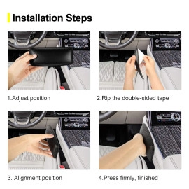 2 Pack Car Knee Cushion Pad, Car Armrest Cushion, Auto Center Console Side Knee Leg Elbow Cushion Soft Pad, Elastic Thigh Support Comfort Pillow Knee Pain Relief Leaning Pad Car Interior Accessories