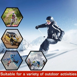 Adult Motorbike Motocross ATV/Dirt Bike Racing Transparent Goggles with Adjustable Strap - BLACK