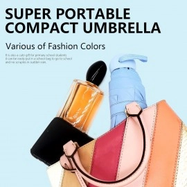 Premium Umbrella Capsule Mini Compact Portable Pocket Size Umbrella with UV Protection Bottle Case Windproof Umbrella for Women & Men, Rain, Travelling, Outdoor Umbrella (Multicolor)
