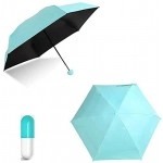 Premium Umbrella Capsule Mini Compact Portable Pocket Size Umbrella with UV Protection Bottle Case Windproof Umbrella for Women & Men, Rain, Travelling, Outdoor Umbrella (Multicolor)