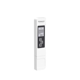 Digital Water TDS EC and Temperature Meter, ATC Function, 1ppm Resolution, 0-9990 ppm - White