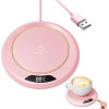 USB Electric Beverage Tea Water Milk Warmer for Coffee Beverage Milk Tea and Hot Chocolate Coffee Mug Warmer Beverage Cup Warmer Coaster with Auto Shut Off Electric Coffee Insulation Pad