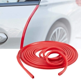 U Shape Edge Trim Rubber Strip Seal Protector Car Door Edge Guards for Most Cars (16 ft/5 m, Black)