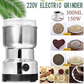 Stainless Steel Electric Dried Spice and Coffee Grinder, Grinder and Chopper Crusher for Home,Detachable Cup, Diswash Free, Blade & Cup Made with Stianlees Steel (Nima Grinder)