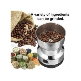 Stainless Steel Electric Dried Spice and Coffee Grinder, Grinder and Chopper Crusher for Home,Detachable Cup, Diswash Free, Blade & Cup Made with Stianlees Steel (Nima Grinder)