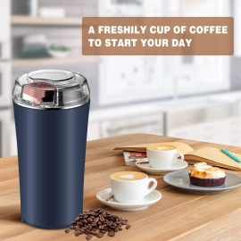 Stainless Steel Electric Dried Spice and Coffee Grinder, Grinder and Chopper Crusher for Home,Detachable Cup, Diswash Free, Blade & Cup Made with Stianlees Steel (Nima Grinder)