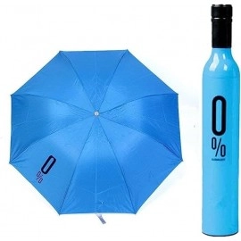 Bottle Umbrella Windproof Double Layer Umbrella with Bottle Cover for UV Protection & Rain, For Men, Women, and Kids With Free Pocket Rain Card (Assorted Multicolor)