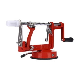 Hand Cranking Apple Peeler Slicer Corer Heavy Duty Red Apple Peeling Machine | 1 Metal Apple Peeler