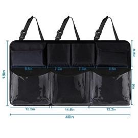 Car Trunk Organizer, Backseat Hanging Organizer with 8 Large Storage Bag -Trunk Organizer for SUV,Truck,Van-Free Your Trunk Space (Car Trunk Organizer 8Bag)