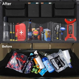 Car Trunk Organizer, Backseat Hanging Organizer with 8 Large Storage Bag -Trunk Organizer for SUV,Truck,Van-Free Your Trunk Space (Car Trunk Organizer 8Bag)
