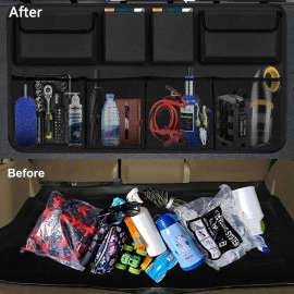 Car Trunk Organizer, Backseat Hanging Organizer with 8 Large Storage Bag -Trunk Organizer for SUV,Truck,Van-Free Your Trunk Space (Car Trunk Organizer 8Bag)