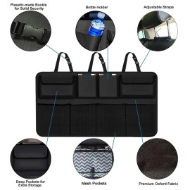 Car Trunk Organizer, Backseat Hanging Organizer with 8 Large Storage Bag -Trunk Organizer for SUV,Truck,Van-Free Your Trunk Space (Car Trunk Organizer 8Bag)