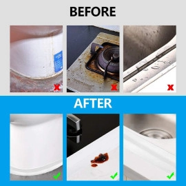 Home Tile Sticker Mildewproof gap sealing tape Self adhesive waterproof silver tile tape strip for floor, tile, wall PVC foil floor covering decorative sticker