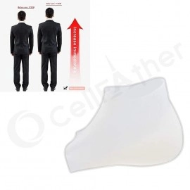 Invisible Height Increase Socks Heel Pads Silicone Gel Lift Insoles protector In Socks Cracked Foot Massage Breathable Insoles (3cm)