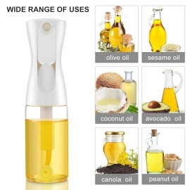 Olive Oil Sprayer for Cooking Mister- 200ml Glass,Bottle, Kitchen Gadgets Accessories for Air Fryer, Canola Oil Spritzer, Widely Used for Salad Making, Baking,Frying,BBQ4