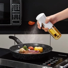 Olive Oil Sprayer for Cooking Mister- 200ml Glass,Bottle, Kitchen Gadgets Accessories for Air Fryer, Canola Oil Spritzer, Widely Used for Salad Making, Baking,Frying,BBQ4