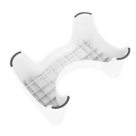 Made in India Tool for Western Toilet Portable Comfortable Sturdy Foot Step for Potty Training Kids Adults 50x28.5x19.5CM White,Plastic