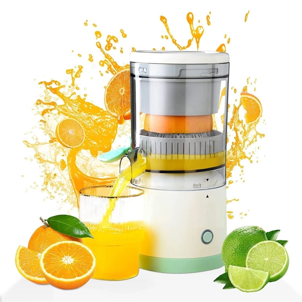 Rechargeable Citrus Juicer, Orange Juicer Squeezer, Mosambi Juicer, Wireless Portable Juicer Blender with USB Charging Electric Fruit Juicer Machine for Travel & Kitchen Purpose (White)