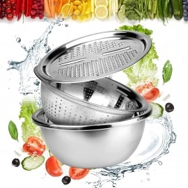 Stainless Steel Vegetable Drainer Strainer Cutter ..