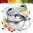 Stainless Steel Vegetable Drainer Strainer Cutter Kitchen Basin Bowl Set | Cheese Grater and Salad Maker Drain Basket | Colander for Fruits and Washing Vegetables (1 Piece)