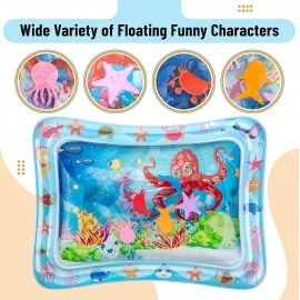 DAYANIDHI Baby Kids Water Play Mat Toys Inflatable Tummy Time Leak-Proof Water Play Mat Activity Play Center Indoor and Outdoor Water Play Mat for Baby(Multicolour)