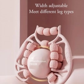 Double leg slimmer with 18 wheels U Shape Handheld Relaxer Foam Muscle Relax Roller Massager Leg Clamp Roller for Yoga Exercise Use spikes leg massager (1 Pcs)