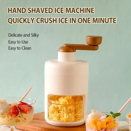 Ice Shaving Machine Snow Cone Machine Manual Portable Ice Crusher for Snow Cones Ideal for Outdoor Picnics A Freezing Mould for Making Smoothies BPA Free