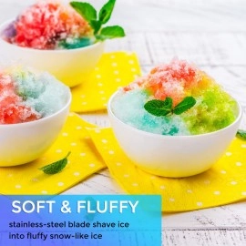 Ice Shaving Machine Snow Cone Machine Manual Portable Ice Crusher for Snow Cones Ideal for Outdoor Picnics A Freezing Mould for Making Smoothies BPA Free