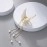 Korean Style Pearl Metal Hair Clutcher Golden Butterfly with tussle hair Claw Clip Hair Accessories for Women Girls Butterfly Hair Clips (1-Pcs)