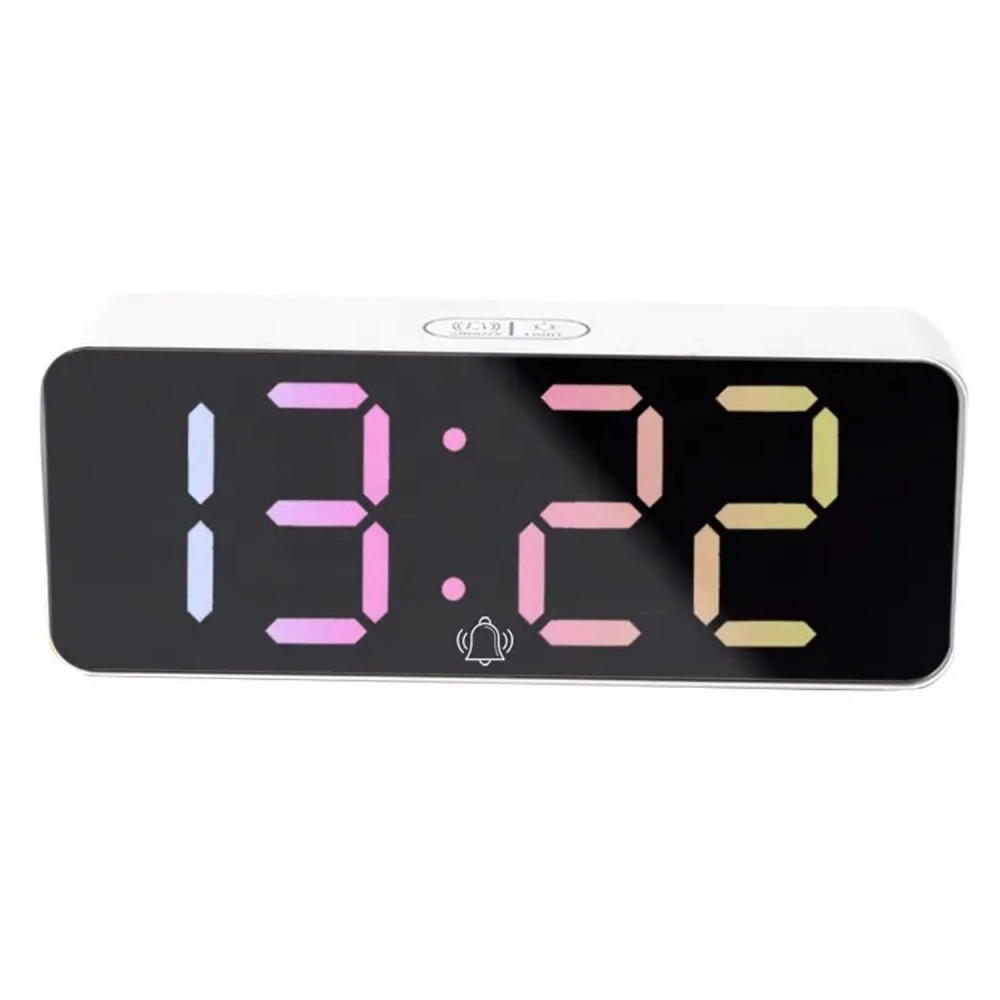LED Digital Alarm Clock USB Rechargeable Digital Alarm Clock with Date and Temperature 12/24H Clocks Snooze LCD Display Smart Clock