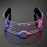 Luminous Glasses Multi-colored in One LED Glasses Glowing Light Up Party Supply for Bar Club Halloween 7 Colors Futuristic Glasses 4 Modes Light Up Glasses Honeycomb for Adults