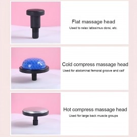 Mini Massage Gun Deep Tissue Portable 6 Speeds Percussion Muscle Massager with 6 Massage Heads 1800mAh Battery & Type-C Charging 50dB Super Quiet Gun for Muscle Pain Relief (Black)