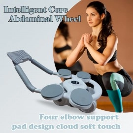 New Intelligent Core Abdominal Wheel Elbow Support New Timer AB Abdominal Exercise Roller ABS Roller Core Wheel Exercise Equipment Automatic Rebound Wheel