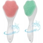 New Silicone Manual Face Scrubber Exfoliating Brush Mini Hand Held Deep Skinning Cleaning Brush Skin Care Soft Silicone Food Grade Scrubber Cute Cat Paw Designable Brush (Multicolor, 1-Pcs)