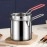 DAYANIDHI Small Deep Frying Pot With Strainer Basket | 1200ml Stainless Steel Pan With Long Handle | Ideal For Frying French Fries/Chicken Wings/Shrimp/Fish/Boiling Butter/Sauce/Gravies/Pasta(1Piece)