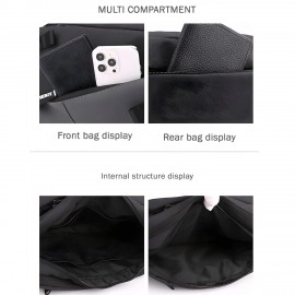 Urban Flim Coating Mens Messenger Bags Outdoor Shoulder Cross body Bag Chest Pack Multi compartment bag Convenient and Light for Travel (1Pcs)
