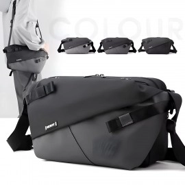 Urban Flim Coating Mens Messenger Bags Outdoor Shoulder Cross body Bag Chest Pack Multi compartment bag Convenient and Light for Travel (1Pcs)