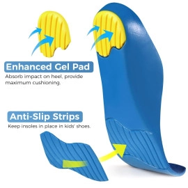 Classic Arch Support Shoe Insoles Heel Pain & Plantar Fasciitis Heel Cushioning and Shock Absorption Velvet Surfaces Deep Heel Cup Inner Ideal For Men & Women Size 36-39 (Insole-903)