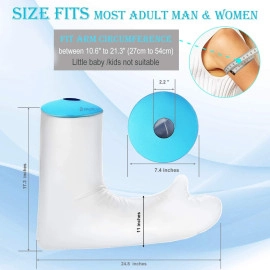 Neoprene_Blend Waterproof Leg Cast Cover For Shower&Bath,Reusable Sealed Watertight Cast Protector (Leg Cast Protector),Fracture,One Size