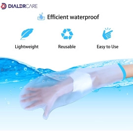Neoprene_Blend Waterproof Leg Cast Cover For Shower&Bath,Reusable Sealed Watertight Cast Protector (Leg Cast Protector),Fracture,One Size
