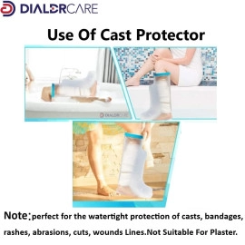 Neoprene_Blend Waterproof Leg Cast Cover For Shower&Bath,Reusable Sealed Watertight Cast Protector (Leg Cast Protector),Fracture,One Size