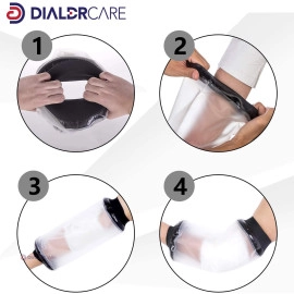 Neoprene_Blend Waterproof Leg Cast Cover For Shower&Bath,Reusable Sealed Watertight Cast Protector (Leg Cast Protector),Fracture,One Size