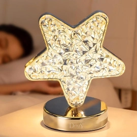3D Galaxy Crystal Ball Night Light Creative Engraved Aesthetic Ball Dim Night Lamp, USB Powered Bed Table Lamp LED Wooden Base for Home Decoration, Birthday, Gifts, Teens (Dolphine Lamp)