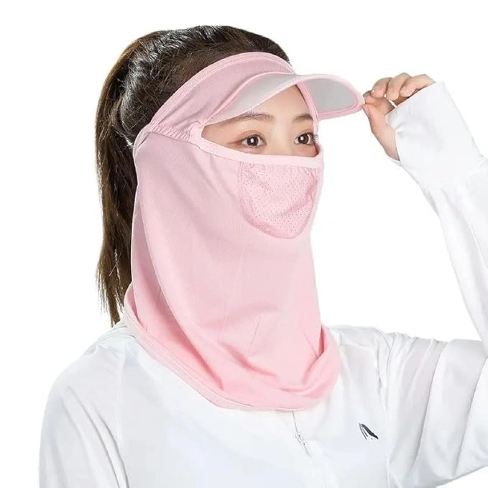 Sun Hat UV Protect Neckline Mask Cycling Fore Head Cap Fishing Hat Sun Protection Folding Outdoor Activities Men and Women Eyeshade (Pack of 1, Multi-Color)