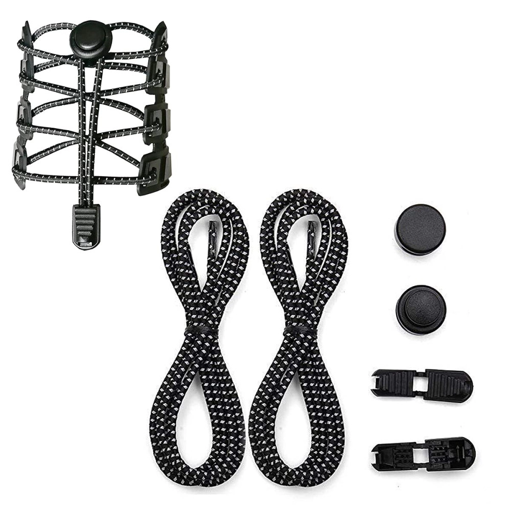 No Tie Shoelaces | Elastic Lock Shoe Laces For Adult Sneakers Fits Hiking Boots, Board Shoes and Casual Shoes