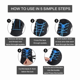 No Tie Shoelaces | Elastic Lock Shoe Laces For Adult Sneakers Fits Hiking Boots, Board Shoes and Casual Shoes