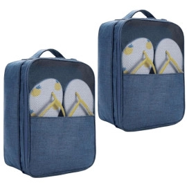 Shoe Bag Pouches Organizer Cover Travel Portable Waterproof Multipurpose Travelling Luggage Essentials Holds Upto 3 Pair of Shoes Storage Packing Sneaker, Slipper, Sandal for Men Women