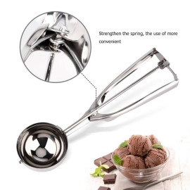 Ice Cream Serving Scoop | Ice Cream Serving Spoon Scooper with Trigger Release, 5cm Diameter