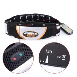 Electric Fitness Slimming Massager, Abdominal Belly Vibro Shape Vibrating Waist Belt for Weight Loss Fat Burning Blood Circulation Tool Fat Burner Body Shake Remote Control, Multicolor